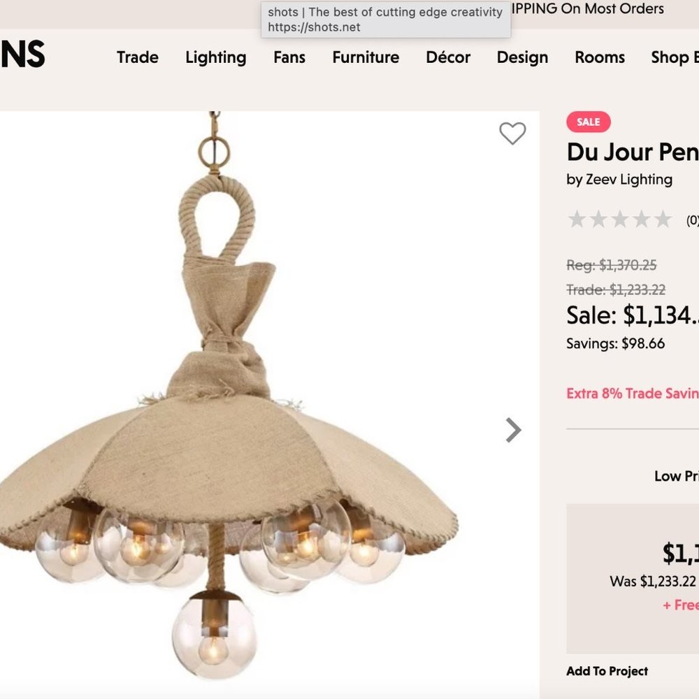 Zeev Lumes Chandelier